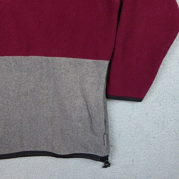 Vintage Disney Sweatshirt Men Large Red Gray Fleece Pullover 1/4 Zip Jerry Leigh - Picture 5 of 10